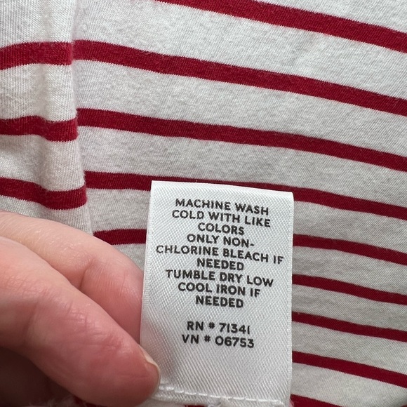 LL Bean Signature Soft Cotton Modal Blend 3/4 Sleeves Boatneck Tee - Picture 3 of 6